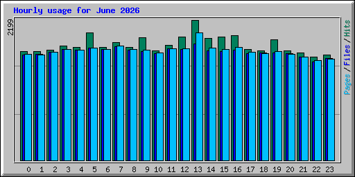 Hourly usage for June 2026